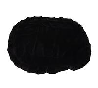 QWUUYEC Housse de Banc de Piano en Velours Doré, Couvre Siège Antidérapant, Anti Boulochage, Doux et Confortable, Couleur Café - Protection Complète, Matériau Élastique, Usage Polyvalent (Noire)