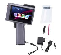 QWUUYEC Imprimante Jet d’Encre Portable 12,7mm Hauteur d’Impression, Multi Langues, Écran Tactile 4,3 Pouces - CPU 4 Cœurs, Batterie 1500mAh, pour Bois, Papier et Plastique