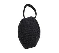 QWUUYEC Jouet Football pour Chien, Jouet Interactif de Lutte et Relaxation, Coton et Fibre pour Grandes Races, Berger Allemand et Malinois - Soulagement de l'Anxiété, Durable et Sécurisé (Noire)