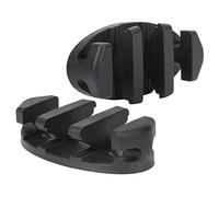 QWUUYEC Kayak Accessoire Gonflable, 1 Paire Zigzag Ancre Cleat Antidérapant, Légère et Durable - Fixation Stable, ABS de Haute Qualité, Idéal pour Pêche en Mer et Canoë