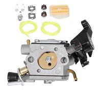 QWUUYEC Kit Carburateur avec Joint et Poire d’Amorçage, Accessoires d’Entretien pour 445 450 445E - Matériau Aluminium Résistant, Installation Facile, Entretien Fiable