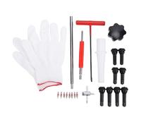 QWUUYEC Kit de Changement Rapide de Valve de Pneus, Outil de Remplacement Polyvalent pour Valve de jante, Acier et ABS, 8 valves incluses - Installation Facile en 15 Secondes, Compatible