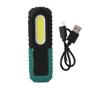 QWUUYEC Lampe de Travail LED COB Portable, Rechargeable USB, IP54, Base Rotative et Crochet Suspendu, Lumière Blanche Puissante 10W - Compacte et Durable, Idéale pour Réparation Auto et