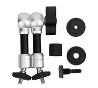 QWUUYEC Magic Arm en Alliage d'Aluminium Noir, Support Universel 7 Pouces, Double Interface 1/4 Pouce et Patte de Fixation - Support Solide Jusqu'à 3KG, Réglage Facile, pour Accessoire (7 Pouces)