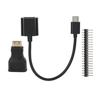 QWUUYEC Mini Adaptateur Micro USB vers USB Femelle, Câble d'alimentation 40P, Kit d'Extension pour Raspberry, HD à HD - Interface USB, Port HD, GPIO, Compatible Raspberry W