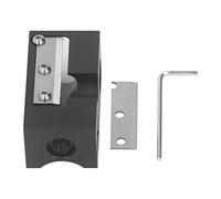 QWUUYEC Outil de réparation de pointe de queue de billard 8 en 1, alliage d'aluminium, noir - Tondeuse multifonctionnelle brunissoir façonneur Tapper, accessoire compact pour l'entretien de billard