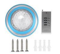 QWUUYEC Projecteur Halogene Lampe Piscine 12V 35W LED RGB Étanche IP68 - Spot Bassin Multicolore avec Télécommande, Lampes Plongeantes pour Piscine et Fontaine