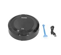 QWUUYEC Robot Aspirateur Rechargeable Mini, Aspirateur Automatique Intelligent, 2000pa, 6cm Ultra - Mince, Noir - Large Zone de Nettoyage 250㎡, Faible Bruit 45dB, Système Anti - Collisio (Noire)