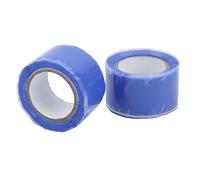 QWUUYEC Ruban Silicone Auto - Fusible 2PCS, Ruban Adhésif Étanche 1,5m x 2,5cm, Isolation Thermique et Réparation de Tuyaux - Résistant à Haute Température, Imperméable et Durable (Bleue)