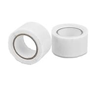 QWUUYEC Ruban Silicone Auto - Fusible 2PCS, Ruban Adhésif Étanche 1,5m x 2,5cm, Isolation Thermique et Réparation de Tuyaux - Résistant à Haute Température, Imperméable et Durable (Blanche)