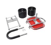 QWUUYEC Siège de Travail Mobile en Fer, Tabouret de Jardinage Ajustable avec 2 Roues, Compact et Confortable, 22-35cm - Gain de Temps, Résistant et Multifonctionnel pour Travaux en Ple