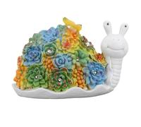 QWUUYEC Statue Escargot Solaire Résistante à l Eau, Figurine Jardin en Époxy, Lumières Solaires Automatiques - Décoration Économique et Durable, Idéale pour Pelouse et Terrasse