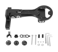 QWUUYEC Support Compteur de Vélo Aluminium, Extension Intégrée, Résistant aux Intempéries, Conception Ergonomique - Stable et Léger, Polyvalent pour Caméra et Lumière, Sécurité Optimale