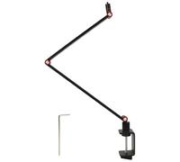 QWUUYEC Support Projecteur De Bureau Acier Alliage, Charge 2 kg, Vis 1/4 Pouce - Pince Haute Résistance, Réglable 360°, Gain De Place