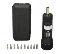 QWUUYEC Tournevis Clé Dynamo Dynamométrique 1/4 Pouce 10-70in-lb Torsion Ajustable, Alerte Sonore, Échelle Linéaire - Matériau Aluminium Durable, Interface Magnétique, Usage Électricien