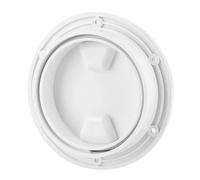 QWUUYEC Trappe D'Inspection Ronde 4 Pouces ABS, Résistante à La Corrosion et Anti - UV, Blanc - Étanche avec Joint Torique, Installation Facile sans Outils