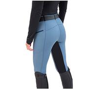 QWUVEDS Legging thermique fille équitation pantalon de yoga pantalon d'équitation pantalon sport taille haute exercice femme jeans homme pantalon jean avec trous, bleu, M