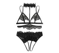 QWUVEDS Lingerie Sexy Femme pour Sexe Transparent Sous-vêtements de Sport Soutien-gorge Femme Transparent Sous-vêtements Robe de Nuit Sous-vêtements Mode Pyjamas Dentelle Lingerie Grandes Tailles,