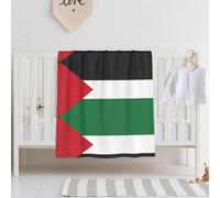 Qwvbn Drapeau de l'État de Palestine Couverture ultra-douce pour bébé, douce, respirante et exempte de substances nocives, cette couverture est parfaite pour les bébés.