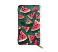 Qwvbn Dream Watermelon Prints Portefeuille long en cuir pour ranger les chèques et les téléphones portables Convient aussi bien aux hommes qu'aux femmes.