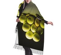 QWVBN Écharpe thermique à franges en faux cachemire imprimé avec diagramme de tennis, accessoire automne/hiver, adapté pour les mariages, les voyages et plus encore.