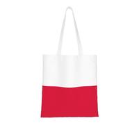 Qwvbn Les sacs fourre-tout en toile avec drapeau polonais sont réutilisables et adaptés pour le shopping, l'école, le travail, etc.