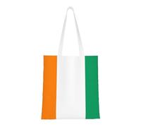 Qwvbn Les sacs fourre-tout en toile Flag of Cote d'Ivoire sont réutilisables et adaptés pour le shopping, l'école, le travail, etc.