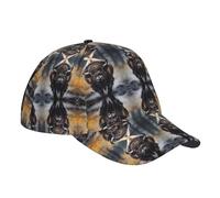 Qwvbn North American Bison Casquette de baseball réglable pour course à pied, exercice et sports de plein air Noir