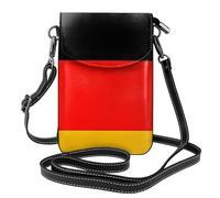 Qwvbn Sac à bandoulière en cuir avec rabat pour téléphone portable, doux et imperméable, peut être utilisé comme portefeuille, avec une bandoulière amovible.