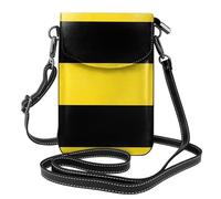 Qwvbn Sac à bandoulière en cuir avec rabat pour téléphone portable, doux et imperméable, peut être utilisé comme portefeuille, avec une bandoulière amovible.