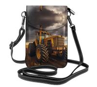 Qwvbn Sac à bandoulière en cuir avec rabat pour téléphone portable, souple et imperméable, peut être utilisé comme portefeuille, avec une bandoulière amovible.