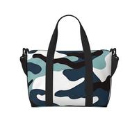 Qwvbn Sac à main à bandoulière avec imprimé camouflage marin, confortable, léger et imperméable, adapté pour les voyages et une utilisation quotidienne.