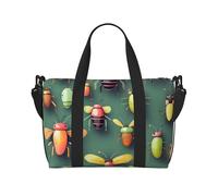 Qwvbn Sac à main à bandoulière avec imprimé Insect Atlas, confortable, léger et imperméable, adapté pour les voyages et une utilisation quotidienne.