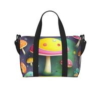 Qwvbn Sac à main à bandoulière coloré avec imprimé champignon de rêve, confortable, léger et imperméable, adapté pour les voyages et une utilisation quotidienne.