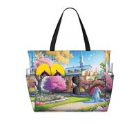QWVBN Sac de voyage licorne Fairy Tale, léger et réutilisable, adapté pour les voyages en famille, la gym et les aventures en plein air.