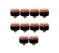 QWWQYDY Billard 15/20Pcs Screw in Cue Tips Snooker Pool Billards Tip Head Replacement Parts Economic Pool Table Club Snooker Cue Accessories(20pcs,11mm)