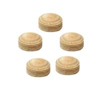 QWWQYDY Billard 15Pcs Table Billiards Pool Cue Tips Accessories Artificial Leather End Tips for Club Billiard Players Pub Home Personal Use(11mm)