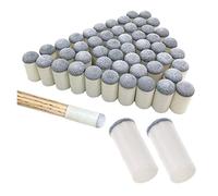 QWWQYDY Billard 20Pcs/Pack Slip-on Billiards Cue Tips 9/10/11/12/13mm Replacement Cover Tip Protector Plastic Snooker Accessories Pool Cue Stick(10mm)