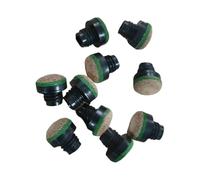 QWWQYDY Billard 20Pcs Pool Cue Tips 12mm Repairing Supplies Screw on Portable Replacement Pool Stick Tips Snooker Cue Tips for Billiards Players