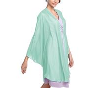 QWWQYDY Cardigan Femme Ete Boléro de Mariage for Femme, châle de mariée en Mousseline Douce, élégant, Long, Formel, Cape féminine(Green)