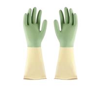 QWWQYDY Gant Menage 1 Piece Of Waterproof Latex Kitchen Gloves (rubber Gloves) In Mint Green, Suitable For Dishwashing, Cleaning And Household Use(M)