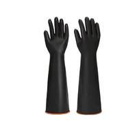 QWWQYDY Gant Menage 55/45/35cm Cleaning Gloves Latex Fingers Crubbing Rubber Kitchen Dishwashing Tools Washing Scrub Silicone Black(45cm (18 Inch))