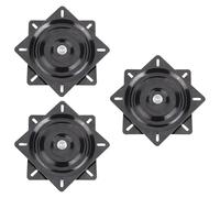 QWWQYDY Heavy Duty Bar Stool Swivel Replacement Plaque pivotante for siège de Bateau, 3x6 Pouces, for Bateau de pêche, siège Marin, Rotation pivotante à 360 degrés, Ensemble 15.4X15.4X2 Cm
