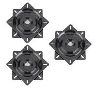 QWWQYDY Heavy Duty Bar Stool Swivel Replacement Plaque pivotante for siège de Bateau, 3x6 Pouces, for Bateau de pêche, siège Marin, Rotation pivotante à 360 degrés, Ensemble 15.4X15.4X2 Cm