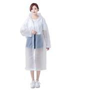 QWWQYDY Poncho De Pluie Imperméable 2 pièces/1 pièce Adulte Hommes Femmes Enfants Veste imperméable Portable Accessoires for la Maison résistant au Vent et à l'eau(White,2 PCs)