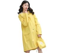 QWWQYDY Poncho De Pluie Poncho de Pluie Respirant for Femme, Long Manteau imperméable avec Poche for l'extérieur(Yellow)