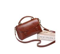 QWWQYDY Sac Homme Bandouliere Oilwax - sac messager en cuir véritable for femmes, à main Vintage de vache, petit fourre-tout ou bandoulière for dames(Brown)