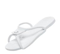 QWWQYDY Sandalette Femme Pantoufles pliables for femmes et hommes, tongs portables for voyage d'affaires, sandales d'intérieur légères, chaussures de plage et d'extérieur(White,35-36)