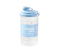 QWYEIQ Bouteille de lait avec bouchon, bouteille d'eau réutilisable avec ligne d'échelle, récipient pour le stockage du réfrigérateur pour pichet à lait maternel, babeurre, noix, jus, sirop, crème à