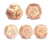 QWYEIQ Lot de 5 dés sexuels pour couples, cadeaux de jeu de dés alimentaires, cadeaux de décision alimentaire, cadeaux de Saint-Valentin, d'anniversaire, de mariage, cadeau de couple pour petit ami